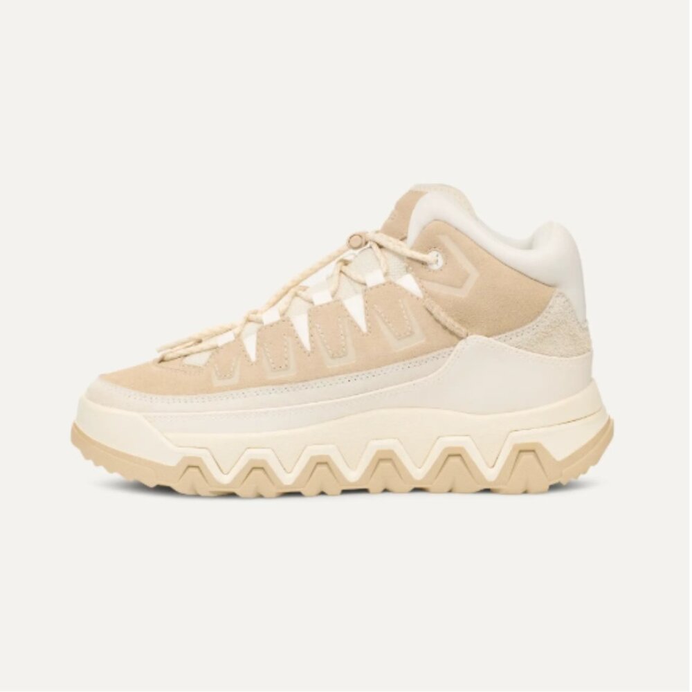 NEW UGG Suede Captrail High Top Platform Sneakers for women  Light Beige 7255j3 - Picture 9 of 10